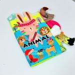 Fabric book forest animals rabbit