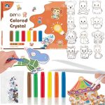 Six-color crystal painting set