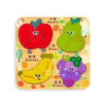 4-in-1 fruit wooden puzzle