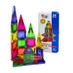 Mini Tile Magnet Set of 26 in Metal Box