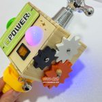 Wooden puzzle cube with LED - Image 2