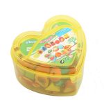 Heart wooden thread and beads