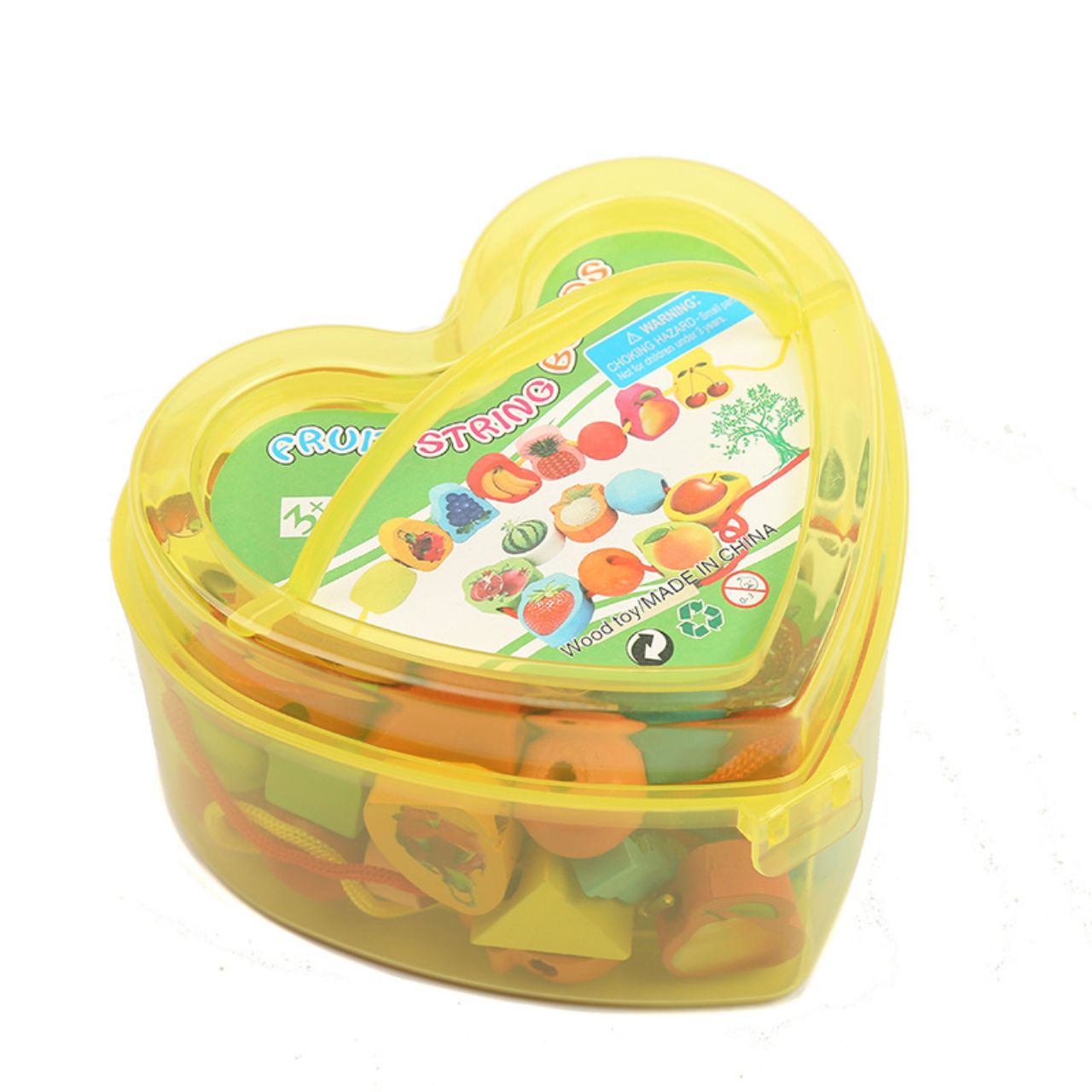 170009-image-1 Heart wooden thread and beads - Image 1
