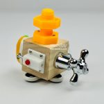 Wooden dexterity cube (imported) - Faucet