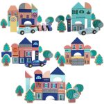 Racing street scene assembling educational toys - Image 3