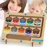 Children's Wooden Color Classification Magnetic Counting Chamber Magnetic Force Educational Toys - Image 5