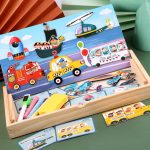 Magnetic stickers puzzle children's educational toys - Image 4